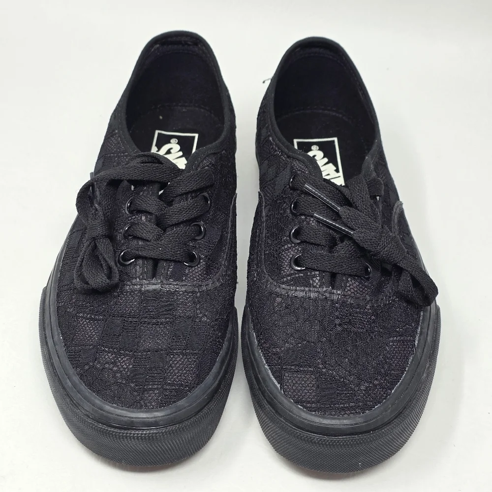 Vans Women's Chou Chou Black Lace Checker Limited Sneakers Shoes Size 7 New